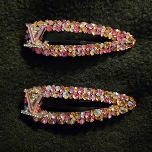 ✨️FASHION BLING HAIR CLIPS PINK